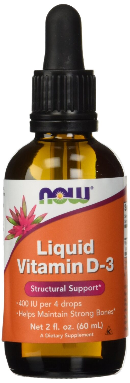 Now Foods Vitamin D3 Liquid 4 fl ounce (Pack of 2)