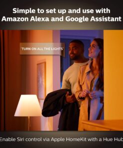 Philips 461004 Hue White Ambiance A19 60W Equivalent Dimmable LED Smart Bulb (Compatible with Amazon Alexa, Apple HomeKit, and Google Assistant) Standard Standard Packaging 18 716VG 4p5DL