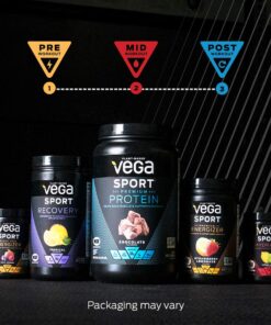 Vega Sport Premium Vegan Protein Powder, Berry - 30g Plant Based Protein, 5g BCAAs, Low Carb, Keto, Dairy Free, Gluten Free, Non GMO, Pea Protein for Women & Men, 1.8 lbs (Packaging May Vary) 19 Servings (Pack of 1) 22 716VGEqb9GL
