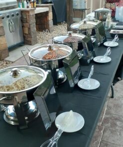 NUCU-Vollrath Home Food Chafer, 4-Quart, Polished Stainless Steel 41 716W7mX3D6L