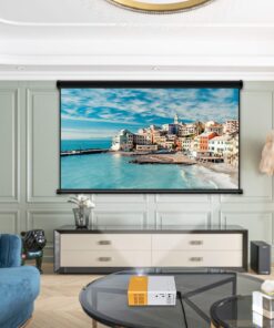 Meer Mini Projector,Portable Movie Projector,Smart Home Projector,Neat Projector for iOS,Android,Windows,PS5,Laptop,TV-Stick,Compatible with HDMI,USB,Audio,TF Card,AV and Remote Control YG300 38 716XGBCKH1L