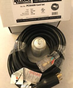 Reliance Controls PC3040 30-Amp (L14-30), 40-Foot Generator Power Cord,Black 9 716XNaQ3ZEL