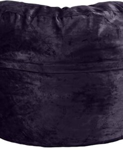 Amazon Basics Memory Foam Filled Bean Bag Chair with Microfiber Cover, 5 ft, Blue, Solid 16 716XeaGDfKL