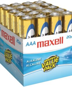 Maxell 723849 Ready-to-go Long Lasting and Reliable Alkaline Battery AAA Cell 20-Pack with High Compatibility