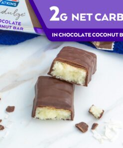 Atkins Endulge Chocolate Coconut Bar, Dessert Favorite, High in Fiber, 1g Sugar, 10 Count 10 Count (Pack of 1) 22 716YIEMhI6L