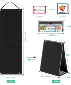 Alternative view of ANCOMEDO Visual Schedule Chart for Kids Chore with 92 Pieces Cards, Visual Behavioral Routine Tool for Toddlers, Daily Schedule Board Autism Learning Materials for Classroom Home (Standard Size) Normal