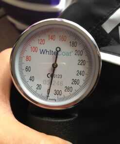 White Coat Deluxe Aneroid Sphygmomanometer Professional Blood Pressure Monitor with Adult Sized Black Cuff and Carrying Case 4 Piece Set 36 716YxxrqeAL