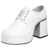 Funtasma by Pleaser Men's Jazz-02 Platform Oxford Large White Patent 16 716YzY7 3ML