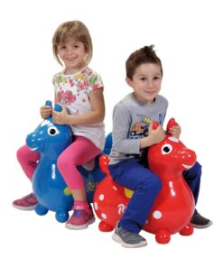 GYMNIC - Rody Bounce Horse, Hopping Ride on Horse for Toddler, Inflatable Horse, Bouncy Animals for Toddlers and Children, Outdoor Toys, Blue 11 716Z1grX5WL