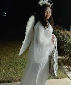 Touch of Nature 11008 Adult Angel Wing in White with Elastic Straps, 43 by 27-Inch 19 716Z82SEqRL