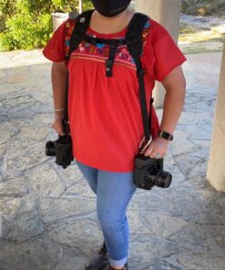 BLACKRAPID Double Breathe Camera Harness, Trusted Design For One Or Two SLR, DSLR, Mirrorless Cameras One Size Black 28 716ZNtaoFLL