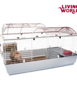 Living World - Deluxe Hybrid Habitat, X-Large - Rabbit, Guinea Pig, Chinchillas, and Small Animal Cage 46.9"L x 22.8"W x 24.0"H Standard Packaging 23 716ZRxtjITL