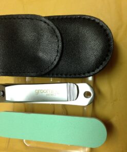Grooming District Premium Nail Clippers Bundle with Nail File, Case and Emery Board, Best use as Fingernail or Toenail Clipper, Stainless Steel Nail Cutter Tool Long and Wide for Precise Cuts 22 716ZfuCWwKL