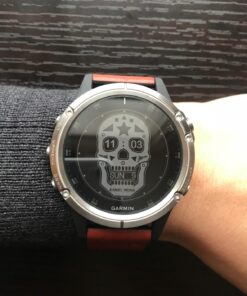 Garmin fenix 5 Plus, Premium Multisport GPS Smartwatch, Features Color Topo Maps, Heart Rate Monitoring, Music and Contactless Payment, Titanium with Orange Band 40 716aJ0b4GyL