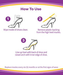 Dr. Scholl's Stylish Step High Heel Relief Insoles Size 6 - 10, Purple, 1 Pair - 1 Pair (Pack of 2) 16 716bJctTXjL