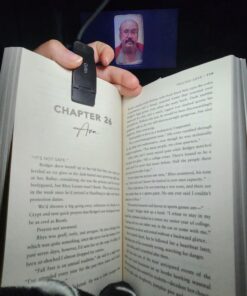 Gritin 9 LED Rechargeable Book Light for Reading in Bed - Eye Caring 3 Color Temperatures,Stepless Dimming Brightness,80 Hrs Runtime Small Lightweight Clip On Book Reading Light for Kids,Studying Black 32 716cl 8LwVL