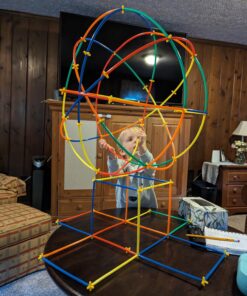 RAINBOW TOYFROG Building Straws and Connectors - STEM Blocks Construction Toys for Boys & Girls - 300 Pcs Straw Building Set - Engineering Connector Blocks for Kids 31 716cu9MUOXL