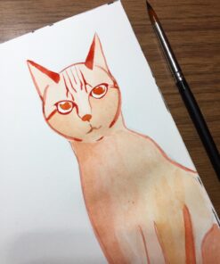 9pcs Round Pointed Tip Pony Hair Artists Filbert Paintbrushes, Marrywindix Watercolor Paint Brush Set Acrylic Oil Painting Brush Black 34 716d7QgbzkL