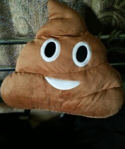 YINGGG 32cm Poop Plush Pillow Round Triangle Emotion Cushion Cute Decorative Stuffed Toy Brown Gifts for Kids and Friends 31 716dGUH PNL