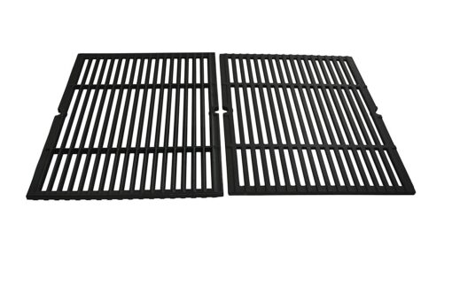 Music City Metals 66652 Matte Cast Iron Cooking Grid Replacement for Select Gas Grill Models by Charbroil, Coleman and Others, Set of 2