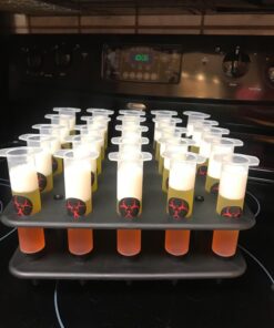 EZ-Inject 25 Pack Plastic Syringes for Jello Shots 1.5oz - 100% Safe and Reusable Jello Shot Syringes with Caps - Medium Syringe Shots Holiday and Halloween Party Supplies for Adults 42 716dlWaEoUL