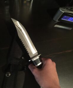 Survival Cherry Wood Hunting Knife 10.5 Inch Fixed Blade with Sheath Jwd28 5 716f35o03L