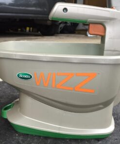 Scotts Wizz Spreader for Grass Seed, Fertilizer, Salt and Ice Melt, Handheld Spreader Holds up to 2,500 sq. ft. of Product 1 Pack 44 716fg9tRnPL 1