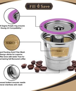 Alternative view of K Cup Reusable Coffee Pods - New Stainless Steel 2023 Model - Refillable Coffee Filter Pod for Keurig 2.0 and Backward Compatible With Original Keurig - By Fill N Save (SS ELITE) SS ELITE