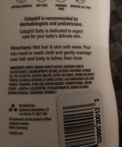 Cetaphil Baby Wash & Shampoo with Organic Calendula, Tear Free, Paraben, Colorant and Mineral Oil Free, 13.5 Fl. Oz NEW 13.5oz, Wash & Shampoo 20 716hXLxymNL