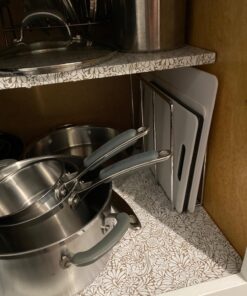 Rev-A-Shelf U-Shaped Wire Tray Divider Bakeware Cookie Sheet Organizer for Wall or Base Kitchen Cabinets for Face Opening of 3.25" Chrome, 596-10CR-52 1 Pack 48 716hiPH3lBL