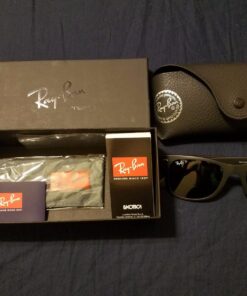 Ray-Ban Rb4195 Wayfarer Liteforce Square Sunglasses Matte Black/Polarized Green 52 Millimeters 25 716hpI6mgqL