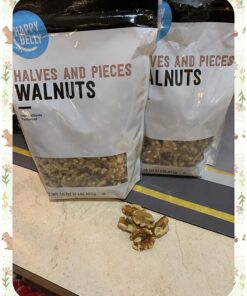 Amazon Brand - Happy Belly California Walnuts Halves and Pieces, 16 Ounce, (Pack of 2) 16 Ounce (Pack of 2) 35 716httVINfL