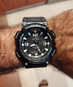 Casio Men's Tough Solar AQ-S810W-1AVCF Sport Combination Watch Black 23 716iPha4A L