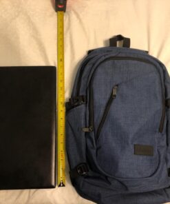 Mancro Laptop Backpack, 15.6 inch Business Backpack Water Resistant Laptops Backpack for Men Women Travel Backpack with USB Charging Port(Blue, 15.6 inch) Blue 56 716imNRiY3L