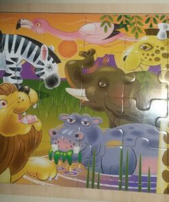 Melissa & Doug African Plains Safari Wooden Jigsaw Puzzle With Storage Tray (24 pcs) 22 716j CHsAxL