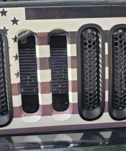 Hooke Road for Jeep Wrangler JK Grill Inserts, Matte Black Front Mesh Grille Cover Guard Clip-in for Jeep JK Wrangler & Wrangler Unlimited 2007-2018 Accessories 37 716jhRshXOL