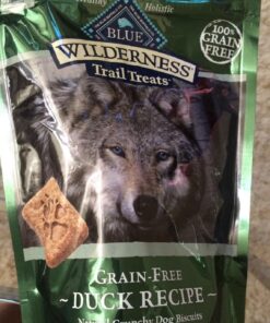 Blue Buffalo Wilderness Trail Treats High Protein Grain Free Crunchy Dog Treats Biscuits, Duck Recipe 10-oz Bag 10 Ounce (Pack of 1) 27 716jqRF3fGL