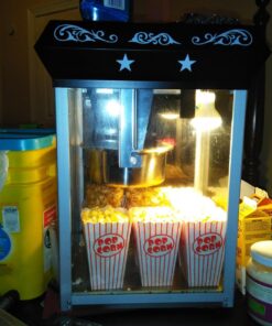 Olde Midway Bar Style Popcorn Machine Maker Popper with 8-Ounce Kettle - Black 8 oz. Kettle 35 716jr18vfmL