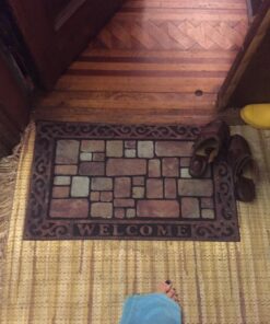 Apache Mills 60-732-1449-18x30 Masterpiece Aberdeen Welcome Doormat, 18" x 30",Brown 28 716kbKdEKL