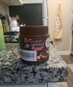 Vegan Cocoa Hazelnut Spread by ChocZero - Keto Friendly, Sugar Free Dessert and Keto Bread Topping - Low Carb Chocolate (1 jar, 12 oz) Dark Chocolate Hazelnut Spread 16 716kwYqjaqL