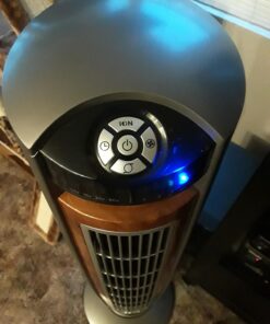 Lasko Wind Curve Portable Electric 42" Oscillating Tower Fan with Fresh Air Ionizer, Timer and Remote Control for Indoor, Bedroom and Home Office Use, Silverwood 2554 50 716kzRdUlZL