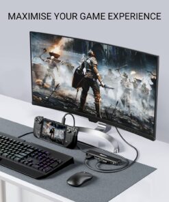 USB C Hub 4K 60Hz, Dockteck 7-in-1 USB C PD Ethernet Hub Dongle with 4K 60Hz HDMI, 1Gbps Ethernet, 100W PD, 2 USB 3.0, SD/Micro SD for MacBook Air/Pro M1 2020, iPad Pro 2021, iPad Mini 6 and More 28 716lMXtZedL