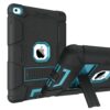 BENTOBEN iPad Air 2 Case, Hybrid Shockproof Protective Case with Kickstand Rugged Triple-Layer Shock Resistant Drop Proof Case Cover for iPad Air 2 with Retina Display/iPad 6, Black/Blue M753-Black/Blue 45 716lqGLLNBL