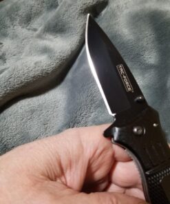 TAC Force Spring Assisted Opening Tactical Rescue Folding Knife Pocket (Black) 30 716n9MTOK6L