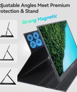 WUAWE 16" Portable Monitor, 1920x1200P 16:10 Full HD USB C HDMI Travel Monitor for Laptop, External Second Computer Monitor with HDR Freesync Low Blue Light for PC MacBook Phone PS5 Xbox Switch 20 716nnqqRNEL