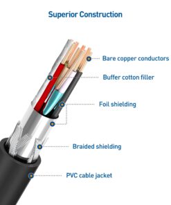 Cable Matters Short Micro USB 3.0 Cable 3 ft (External Hard Drive Cable, USB to USB Micro B Cable) in Black, Compatible with Seagate, LaCie, Toshiba, Samsung, Western Digital/WD External Hard Drive 1m 1 12 716nyMBxFL