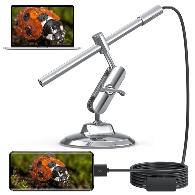 Catalog 3 USB Digital Microscope, Teslong 10X to 200X Magnification Camera with Stand, Portable Handheld Electronic Coin Magnifier, Soldering Camera Ear Otoscope