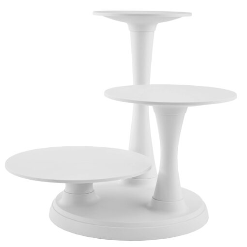 Wilton Pillar Style 3-Tier Cupcake, Dessert, and Cake Stand 3-Tier Pillar-Style