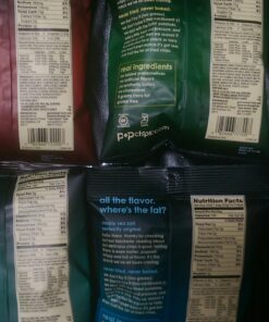 Alternative view of Popchips Potato Chips Variety Pack, Single Serve 0.8 Ounce Bags (Pack of 24), 4 Flavors: 8 Sea Salt, 8 BBQ, 4 Sour Cream & Onion, 4 Salt & Vinegar 4 Flavor Variety Pack 0.8 Ounce (Pack of 24)