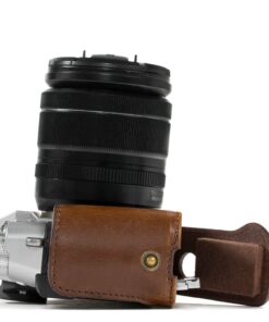 MegaGear Fujifilm X-T20 (16-50mm / 18-55mm Lenses), X-T10 Ever Ready Leather Camera Case and Strap, with Battery Access -Dark Brown- -MG577- 22 716pG32Fw0L